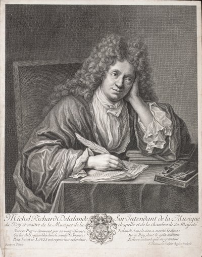 Michel Richard Delalande Engraved by Simon Thomassin by Jean Baptiste Santerre